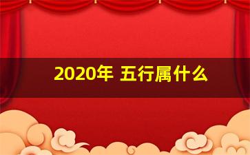 2020年 五行属什么